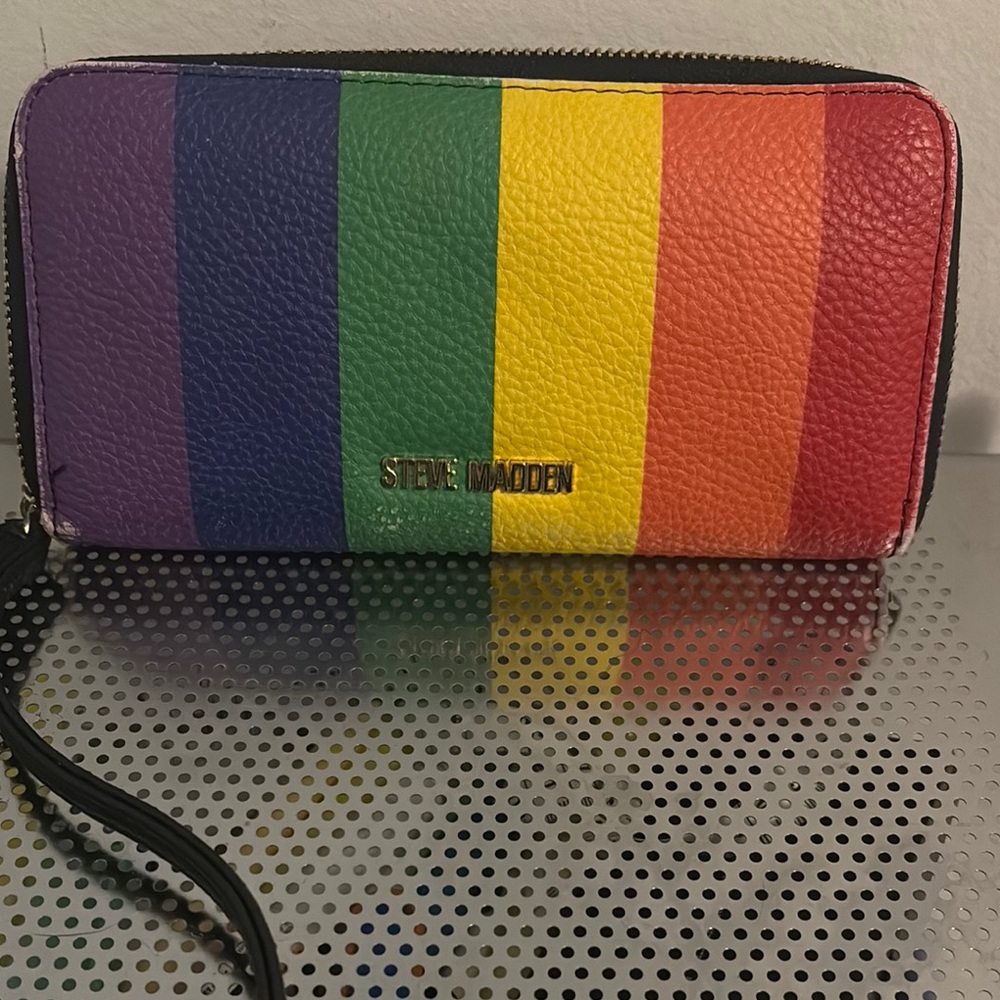 Steve Madden Rainbow Stripe Wallet